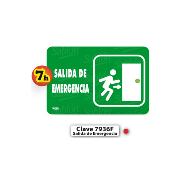 SENAL DE SALIDA DE EMERGENCIA 7936 F